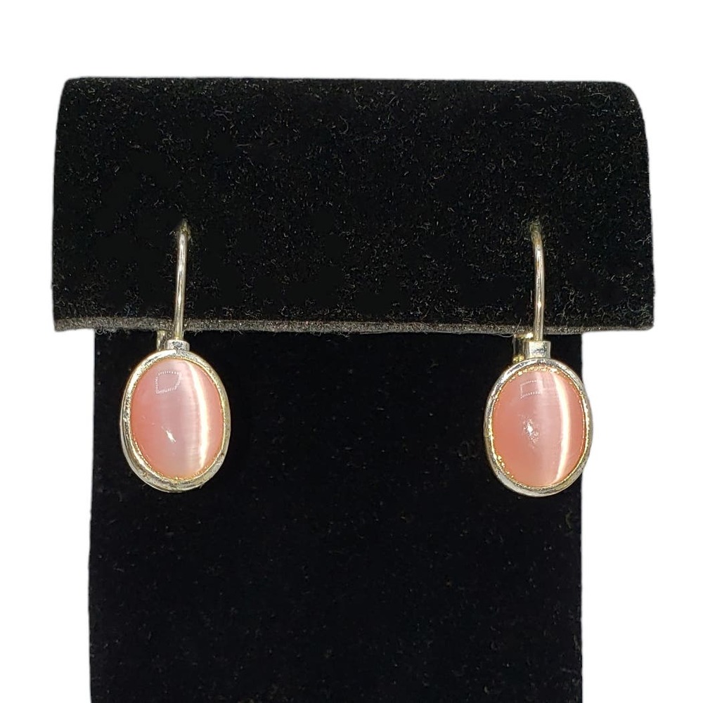 5/15 NWT Pink Dale Stone Silver tone earrings